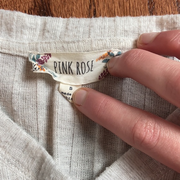 Cream Ribbed Sweater - Picture 2 of 3